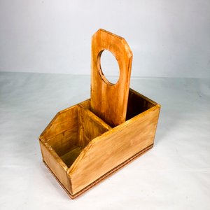 Organizador de Madera con Asa y Divisiones - imagen 3
