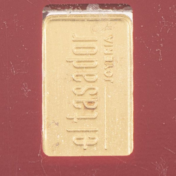 Lingote de Oro Fino 999 de 1 gramo - El Tasador Joyería