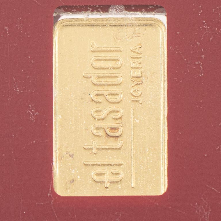 Lingote de Oro Fino 999 de 1 gramo - El Tasador Joyería