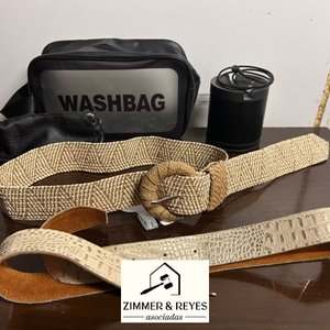 Cinto de Cuero, Cinto Tejido y Neceser "Washbag" - imagen 2