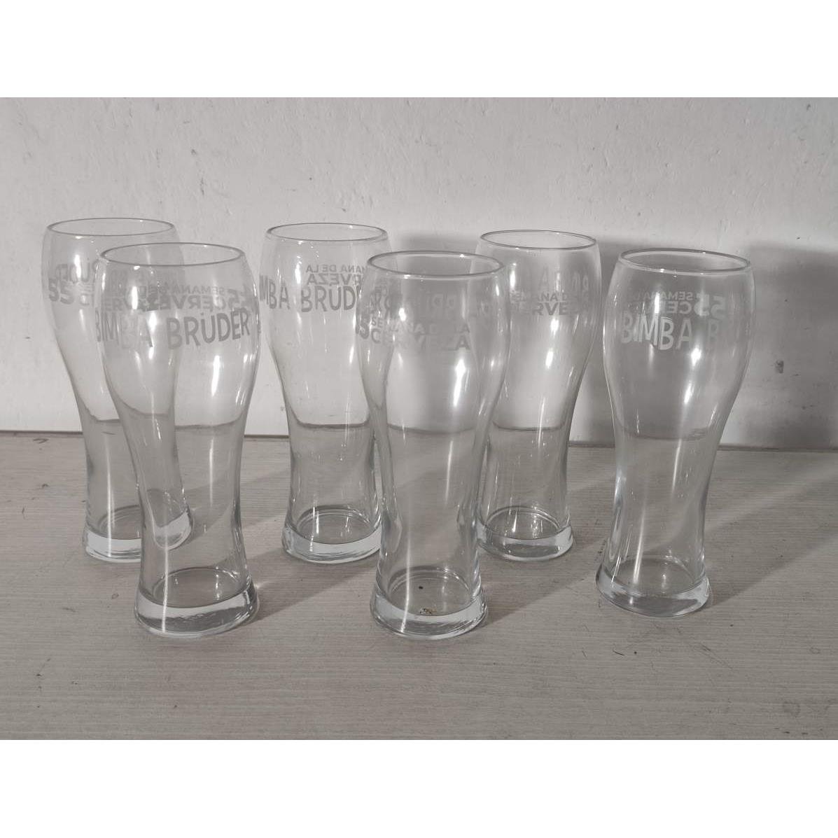 Set de 6 Vasos Largos para Cerveza