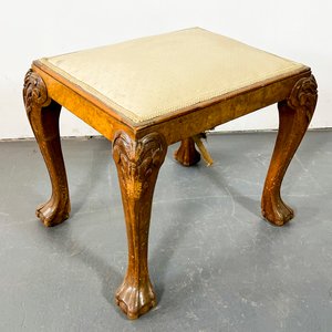 Banqueta Estilo Reina Ana Tapizado Beige - imagen 3
