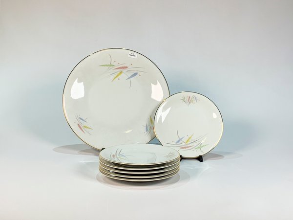 Set de 7 piezas de porcelana Edelstein Bavaria para postre - imagen 1