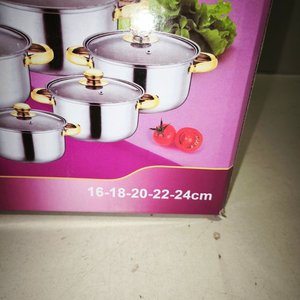 Juego de 5 Ollas de Acero Inoxidable con Tapas de Vidrio - imagen 3