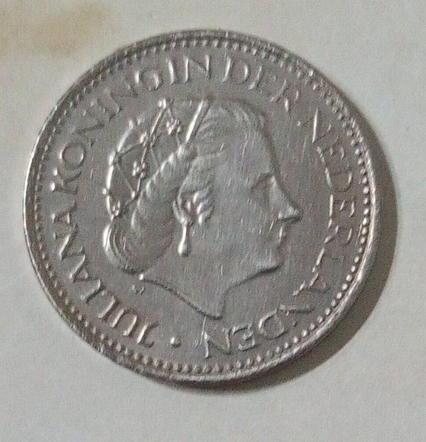 Moneda de 1 Florín Neerlandés (Gulden) de 1977 - imagen 1