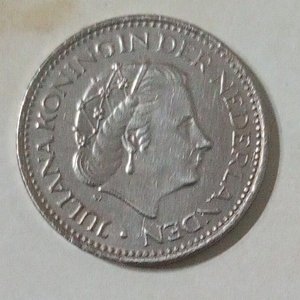 Lote anterior: Moneda de 1 Florín Neerlandés (Gulden) de 1977