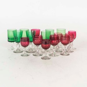 Lote anterior: Lote de 16 Copas de Vidrio y Cristal de Colores (Verde y Rojo)