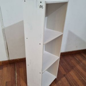 L 508 - Estantería auxiliar en madera clara con tres estantes, ideal para organizar espacios reducidos (Medidas 38x23x106cm) - imagen 2
