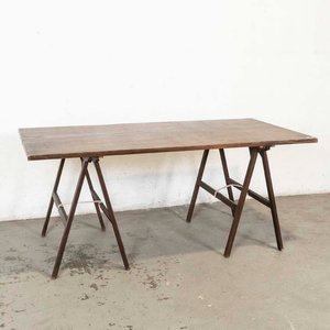 Lote anterior: Mesa Plegable de Madera con Caballetes