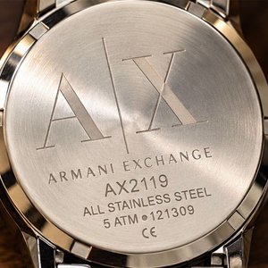 Reloj Armani Exchange AX2119 Bicolor Acero Inoxidable Multifunción - imagen 4