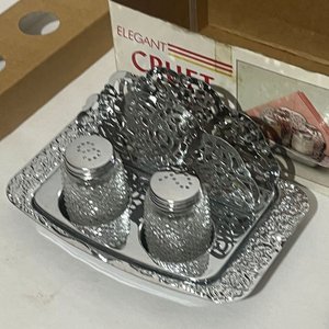 Set de Salero, Pimentero y Servilletero "Elegant Cruet Set" - imagen 6