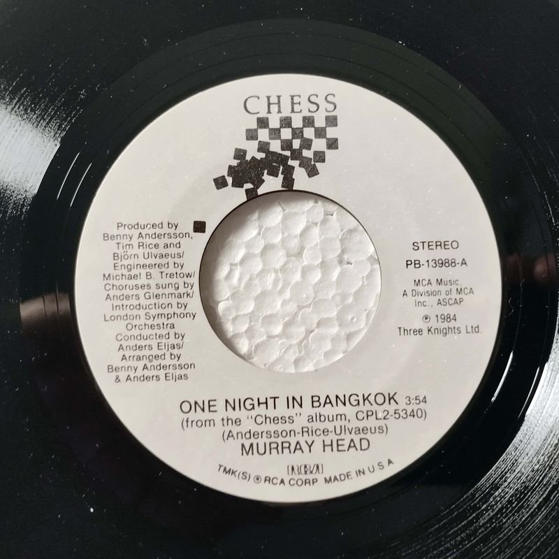 Vinilo de Murray Head: 'One Night in Bangkok' del álbum 'Chess' - imagen 4