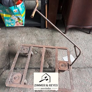 Carro de Carga Metálico con Ruedas y Manillar - imagen 3