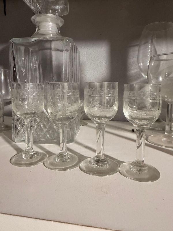 Copas de cristal de vidrio