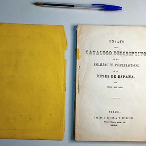 Ensayo de un Catálogo Descriptivo de las Medallas de Proclamaciones de los Reyes de España, Habana 1863 - imagen 2