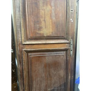 Puerta de Cedro Antigua con Marco y Detalles de Madera - imagen 2