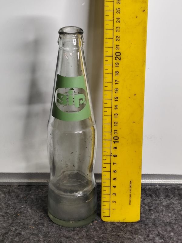 Botella Antigua de Vidrio "Sip" - Industria Uruguaya - imagen 1