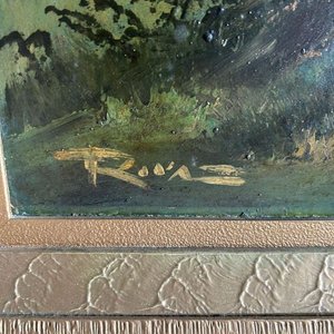Cuadro al óleo "Paisaje" 90x60cm, firmado - imagen 5