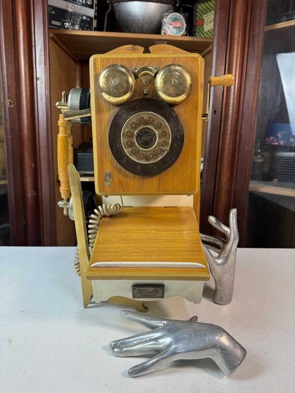Teléfono vintage completo