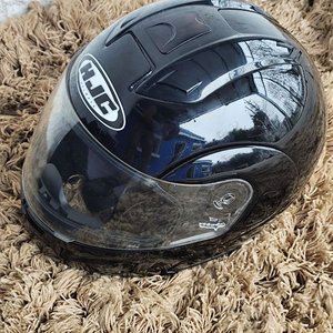 Casco Integral HJC Negro Aprobado DOT con Visera y Bolso Hardline - imagen 7