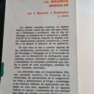 La Infancia Irregular: Psicología Clínica por L. Bourrat y J. Dechaume - imagen 2