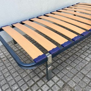 Base de Cama de 1 Plaza con Estructura de Hierro y Patas Desmontables - imagen 3