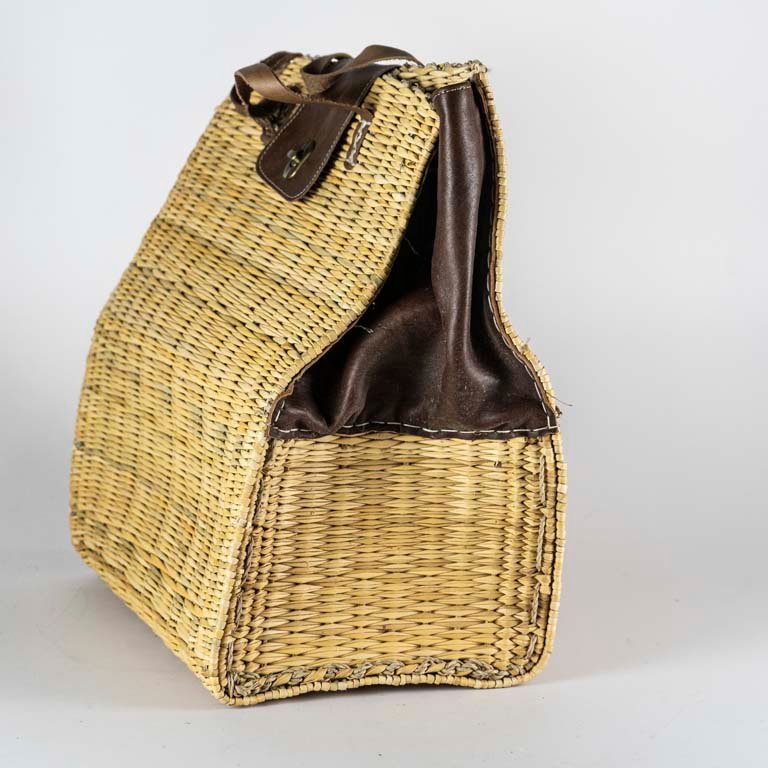 Bolsos de fibras naturales con cuero y cuerina - imagen 2