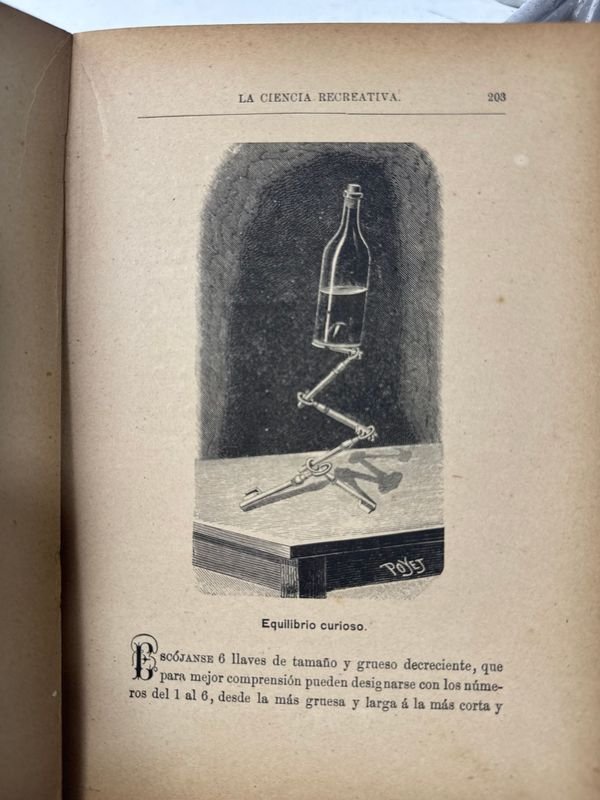 Libro antiguo de ciencia recreativa Tom Tit La ciencia recreativa 100 experimentos - imagen 7