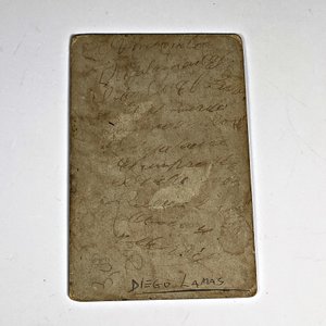 Fotografía Antigua Militar con Firma Diego Lamas - imagen 4
