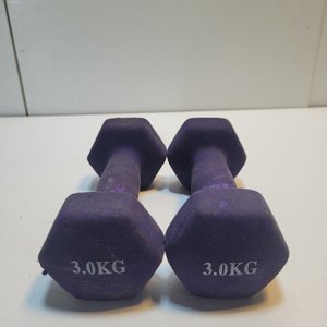 Par de Mancuernas de 3 kg Color Violeta - imagen 2