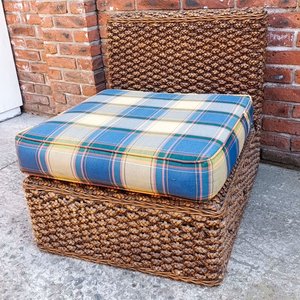Sillón Tejido en Cardo Trenzado con Almohadón - imagen 2