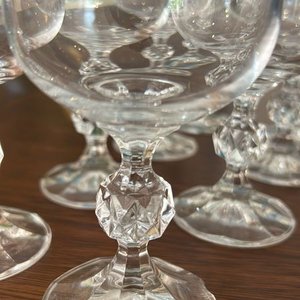 8 Copas de Cristal Tallado Estilo Clásico - imagen 3