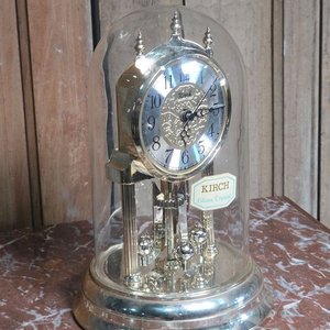 Reloj de Campana de Mesa Kirsch Glass Crystal Plateado 22 cm - imagen 2