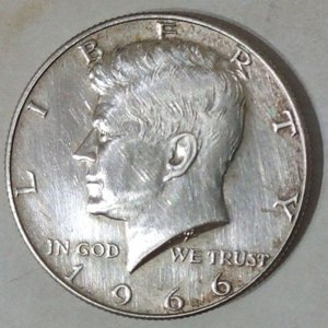 Lote anterior: Moneda de Plata Media Dólar John F. Kennedy 1966 USA