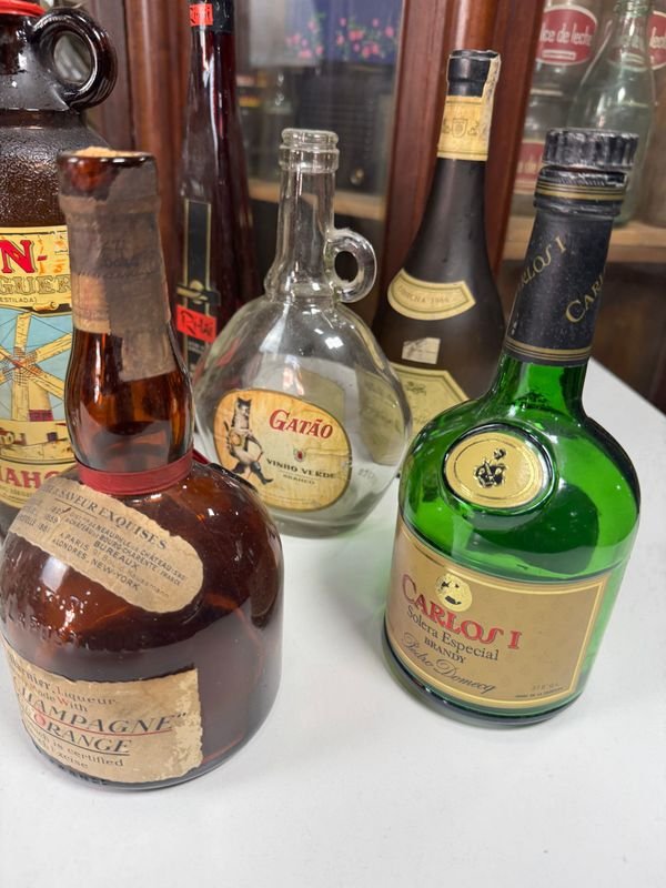 Colección de botellas vacías de diferentes épocas - imagen 2