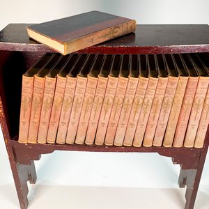Biblioteca Rectangular Estilo Art Deco con 20 Tomos "El Tesoro de la Juventud" - imagen 2