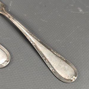 Lote de 10 Cubiertos para Postre Sellados con Diseño en Relieves - imagen 4