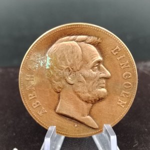 Lote siguiente: Medalla Conmemorativa Abraham Lincoln Inaugurado Presidente Estados Unidos
