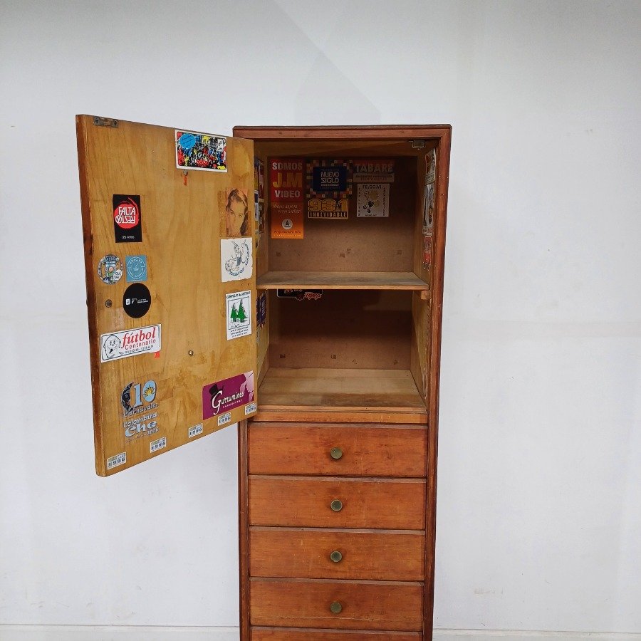 Mueble de contrachapado con 1 puerta y 6 cajones - imagen 3