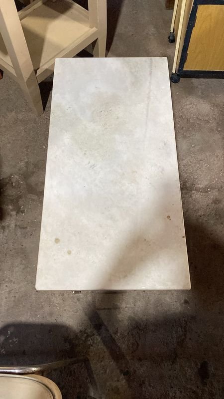 Mesa Ratona Hierro y Mármol Rectangular - imagen 1