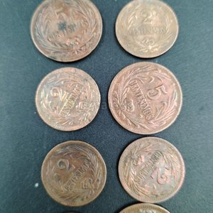 Lote de 10 Monedas de Uruguay: 5 x 5 Centésimos y 5 x 2 Centésimos - imagen 6