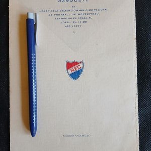 Menú Oficial Banquete Club Nacional de Football en Asunción 1939 - imagen 2
