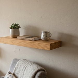 Estante Flotante Madera Pino Natural 40cm - imagen 2