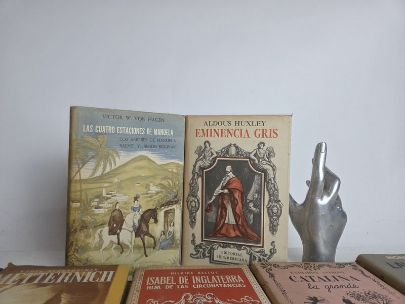 Colección de 12 antiguos libros editorial Sudamericana sobre personajes de la historia - imagen 6