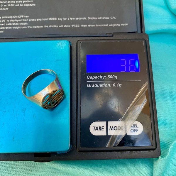 Anillo de música en plata sellada con oro - imagen 6