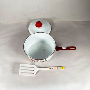 Olla Esmaltada Blanca con Decoración Animada y Espátula Miffy - imagen 3