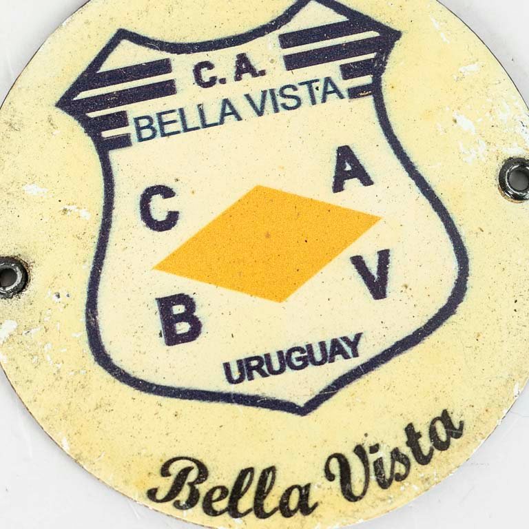 Escudo de Bella Vista de chapa litografiada - Medidas: diámetro 11cm - imagen 3