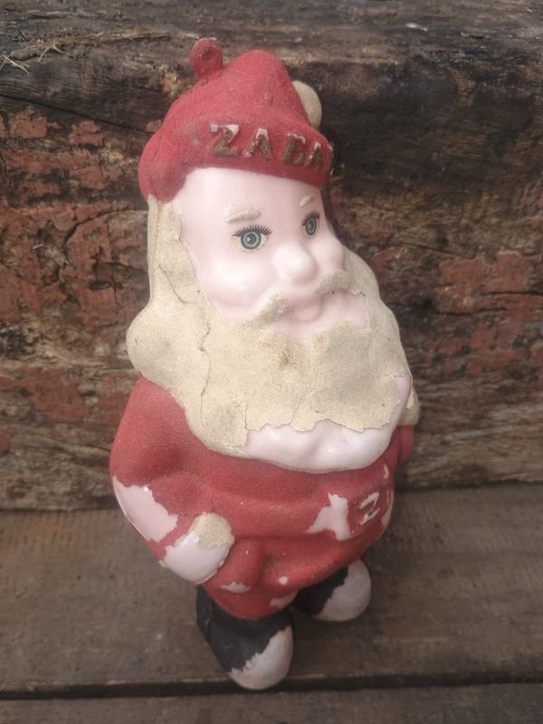 Figura Antigua de Papá Noel Zabala de Celulosa - imagen 1