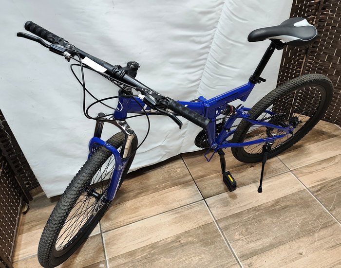 Bicicleta de Montaña Azul con Doble Suspensión y 21 Velocidades - imagen 3