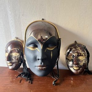 Set de 3 Máscaras Decorativas Venecianas - imagen 4